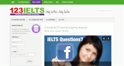 Desktop Screenshot of 123ielts.com.au