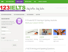 Tablet Screenshot of 123ielts.com.au